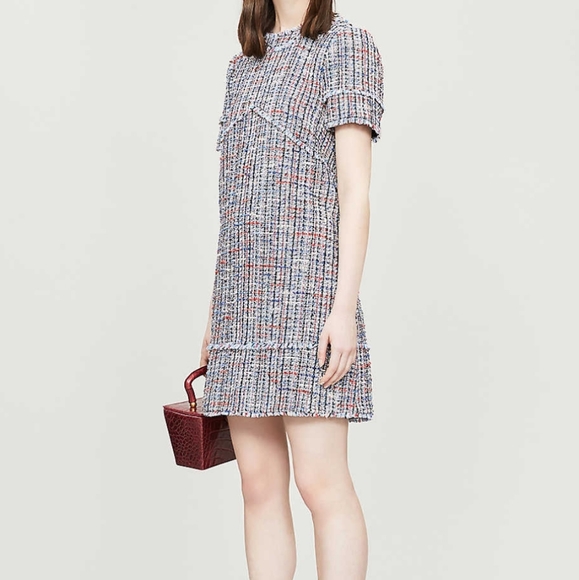 🍒NWT🍒 TED BAKER TWEED SHIFT DRESS - Picture 6 of 7